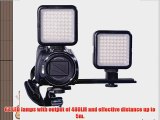 YONGNUO SYD-0808 64 LED CAMERA LIGHT FOR CANON NIKON SAMSUNG OLYMPUS JVC PENTAX. COME WITH