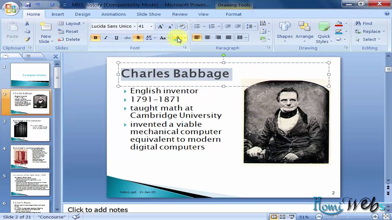 MS Powerpoint (Urdu-Hindi) Lec 6 AnimationHomiWebs