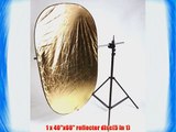 Video Photography Reflector KIT 40 X 60 Arm Grip Holding Arm Light Stand Kit Combo by ePhotoINC
