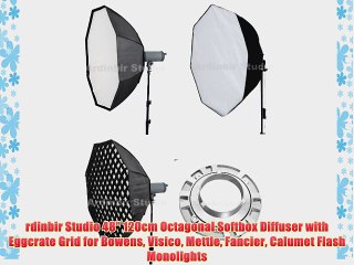 Download Video: rdinbir Studio 48 120cm Octagonal Softbox Diffuser with Eggcrate Grid for Bowens Visico Mettle