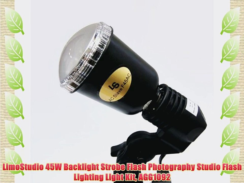 LimoStudio 45W Backlight Strobe Flash Photography Studio Flash Lighting Light Kit AGG1092