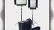 ALZO Dimmable Video Pan-L-Lite 2 Light Quad Kit w/cases - 2 sets of light bulbs - compact dimmable