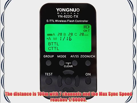 YONGNUO YN-622C-TX E-TTL Wireless Flash Controller for Canon