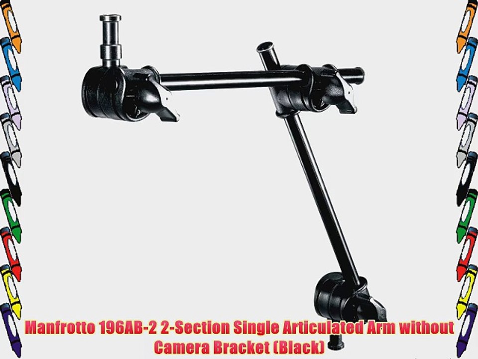 Manfrotto 196AB-2 2-Section Single Articulated Arm without Camera Bracket (Black)