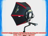 Speedbox Diffuser-40 - Professional 17 (17 x 15) Rigid Hexagonal Softbox for Canon Speedlite