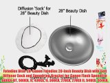 Fotodiox Dish-28-Canon Fotodiox 28-Inch Beauty Dish with Soft Diffuser Sock and Speedring Bracket