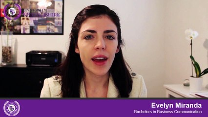 Evelyn Miranda, Bachelors of Business Communications - University of Fostershire