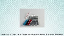 New M power Logo Grill Grille Emblem (UNIVERSAL FITMENT FOR ALL VEHICLES) Blue red and Silver Review