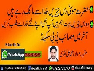 Khuda Se 10 Cheezen Mangi Part 1 ! Maulana Mohammad Ali Naqvi