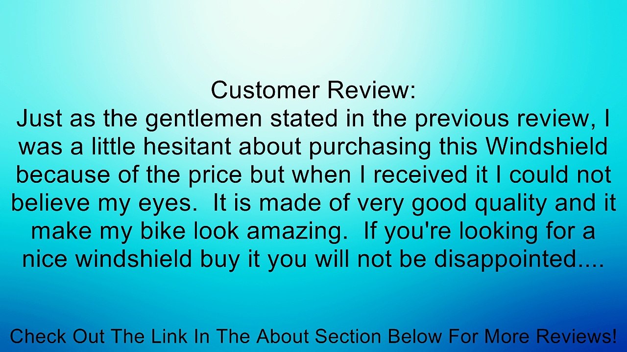 2008-2012 Kawasaki Ninja 250 250r Tinted Dark Black Smoke Windscreen Windshield Review