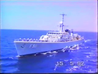 Belgian frigates F913 & F911 in COSMAR 1992