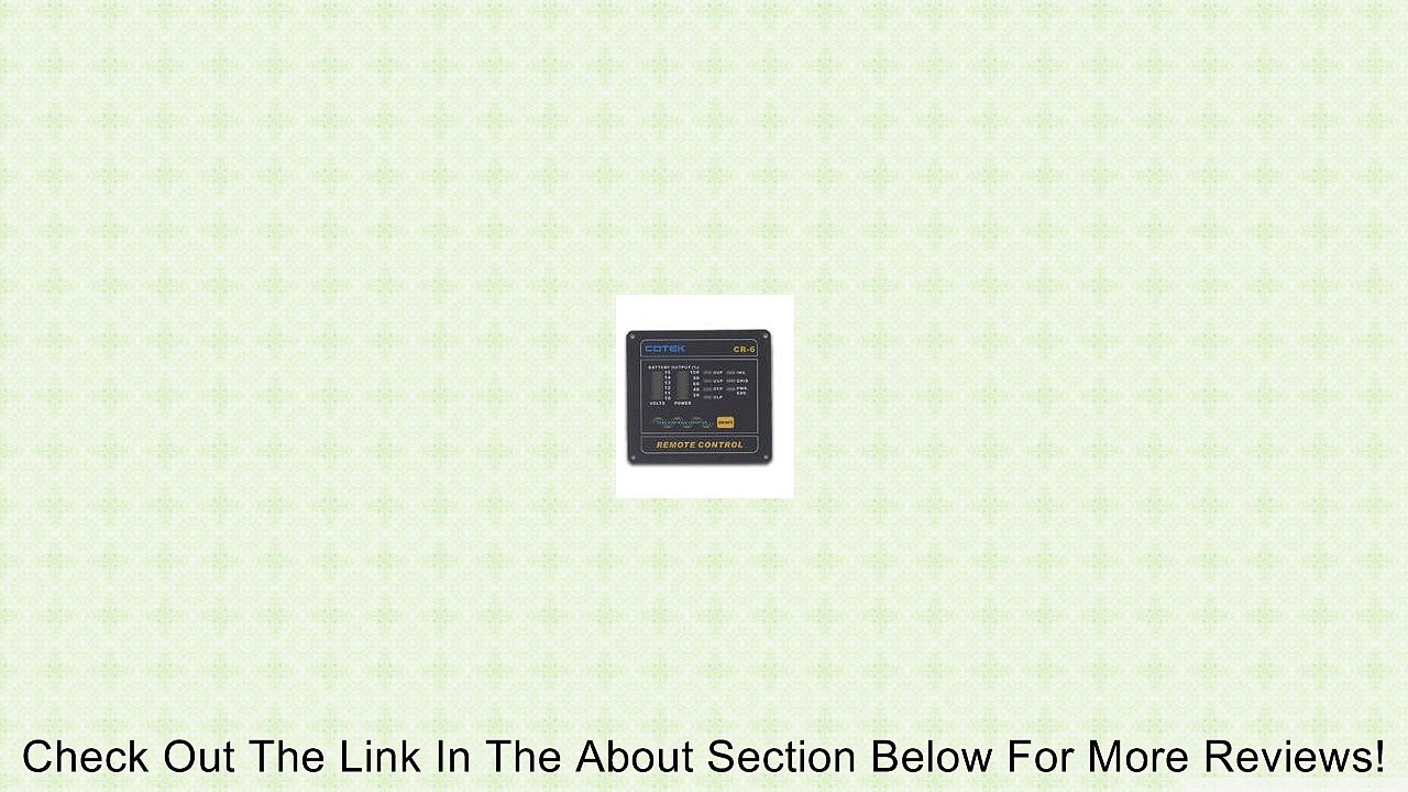 COTEK CR6-12 REMOTE CONTROL FOR 12 VOLT ST AND SK INVERTERS Review