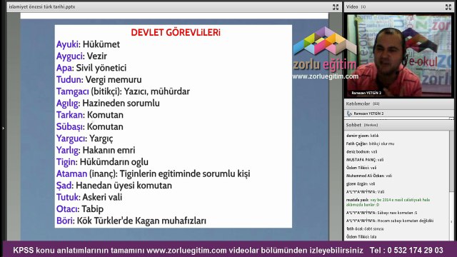 Kpss Tarih konu anlatımı videoları Ramazan Yetgin -3- Zorlu Eğitim