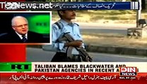 Taliban Was Not Behind Peshawar Incident It Was Black Water-- American Journalist