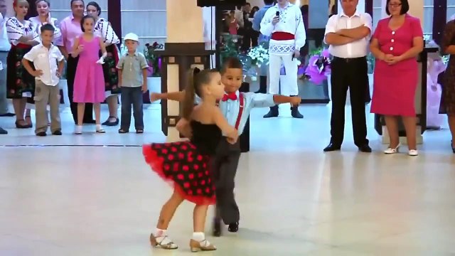 Beautiful Dance of Little Boy and Girl