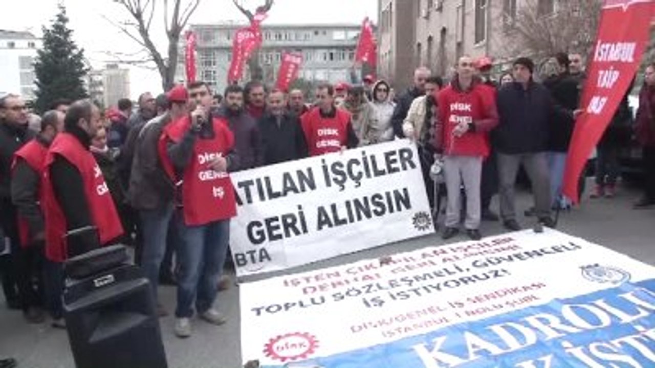 İstanbul Üniversitesi'nde İşçi Eylemi