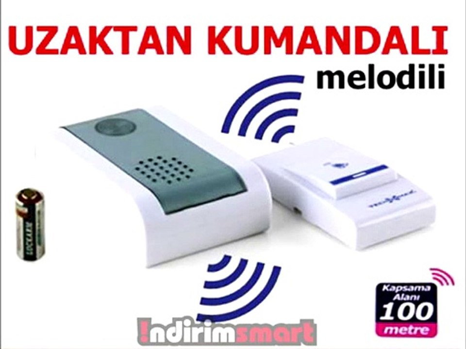 Kablosuz Kapı Zili Uzaktan Kumandalı Kapı Zili indirimsmart.com