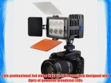 Neewer Bestlight Camera 6 LED 15W IS-L6 LED Video Light with Color Temperature 5000K/6000K