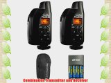 PocketWizard 801-130 Plus III Transceiver 2 Pack With Case and 4-Hour Rapid Charger with 4