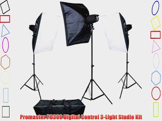 Promaster PD300 Digital Control 3-Light Studio Kit