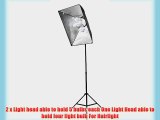 Fancierstudio 2800 Watt Lighting Kit With Boom Arm Hairlight Softbox Lighting Kit By Fancierstudio