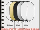 Fotodiox Pro 40x60 5-in-1 Collapsible Reflector Kit with stand