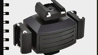 Opteka VB-30 Video Accessory Shoe Tripler Bracket for DSLR Cameras and Camcorders