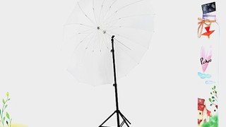Neewer? 72/185cm White Diffusion Parabolic Umbrella 16 Fiberglass Rib 7mm Shaft includes Portable