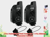 2 Pcs. PocketWizard PlusX Transceiver   2 Pcs. Hildozine Transceiver Caddy V3