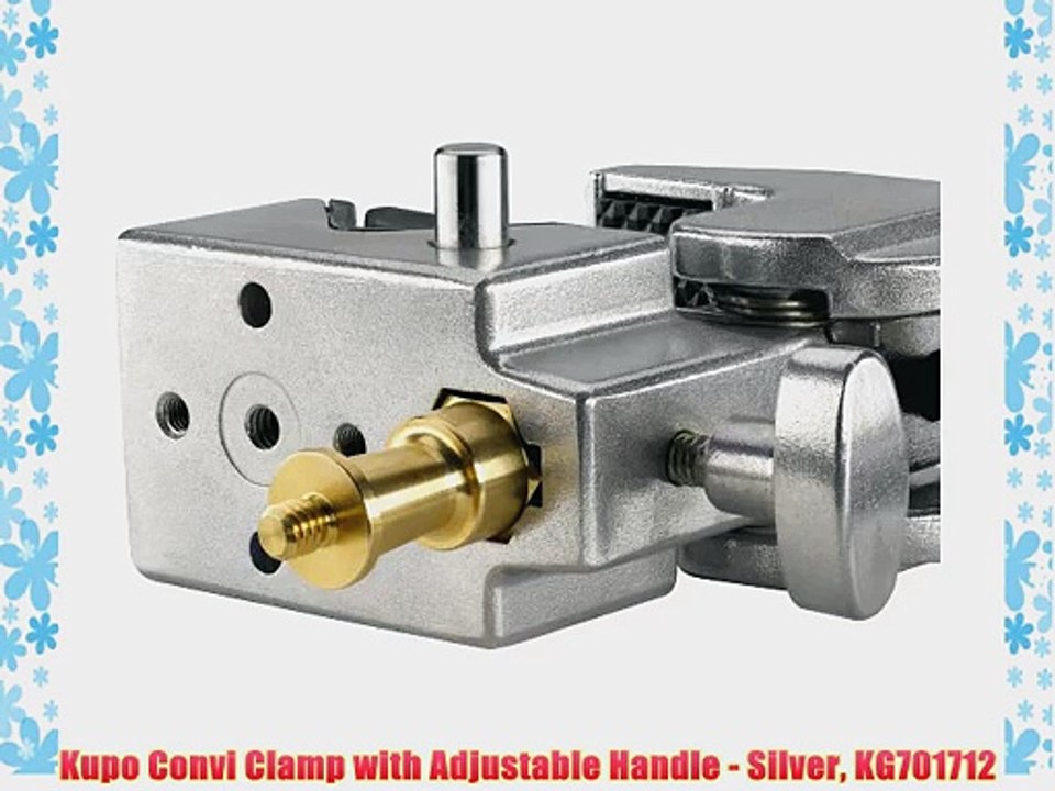 Kupo Convi Clamp with Adjustable Handle - Silver KG701712