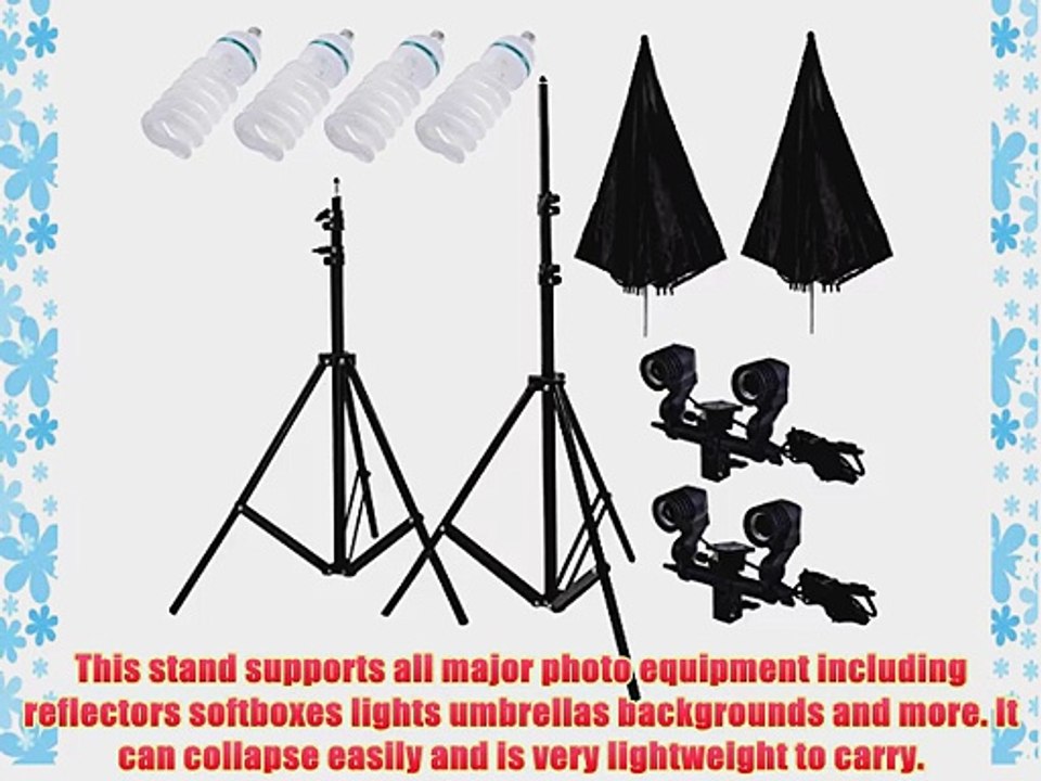 Neewer? Photography Studio umbrella Lighting Kit including (4)135W 5500K Photo Studio Light