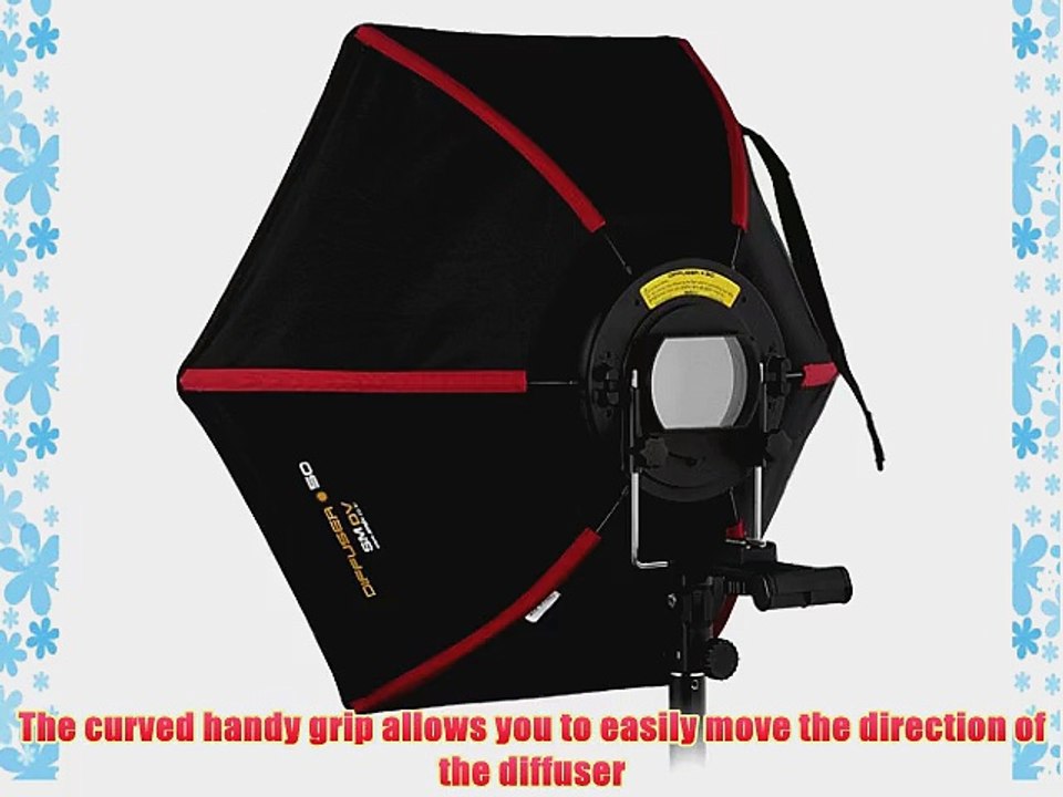 SMDV Diffuser-50 -- Professional 20x20 Rigid Softbox for Nikon Flash SB-910 SB-900 SB-800 SB-700
