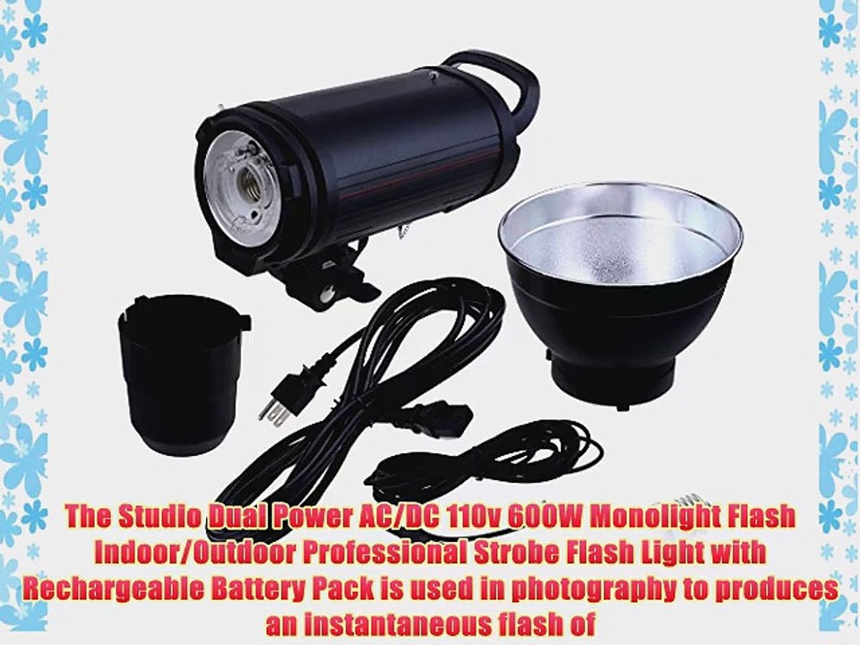 Neewer? Professional Photography Studio Strobe Flash Monolight Dual Power AC/DC 110v 600W Flash