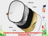 Fotodiox Pro 48'x72' Premium-grade Oval Reflector 5-in-1 Collapsible Disc