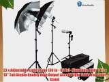 LimoStudio 600W Photography Triple Photo Umbrella Light Lighting Kit Video and Portrait Studio