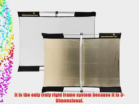 California Sunbounce Micro Mini (2 x 3 Feet) Kit - Reflector Panel Kit with Frame and Carry