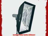 Folding Portable Softbox 60cm x 90cm w Grid for Bowens Flash Strobe EZ