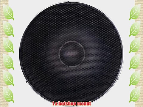 ePhoto 16-Inch off Camera Flash Beauty Dish Photographic Flash Bracket Flash Mount Beauty Dish