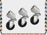 Impact Caster Set for Light Stands with 25mm Tubular Leg Ends