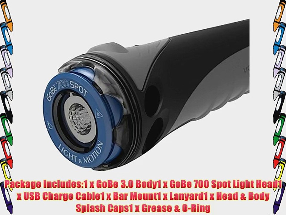 Light and Motion GoBe 700 Spot- 856-0510 (700 Lumens) Underwater Dive Light