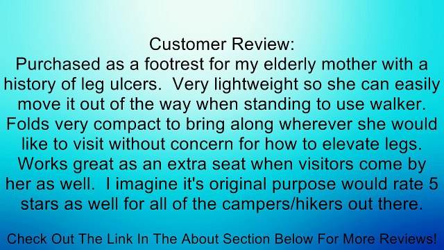 Black Military Tactical Lightweight Folding Camp Stool Review