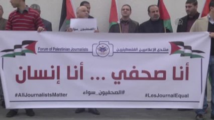 İsrail'in "Gazetecilere Yönelik Saldırıları" Protesto Edildi