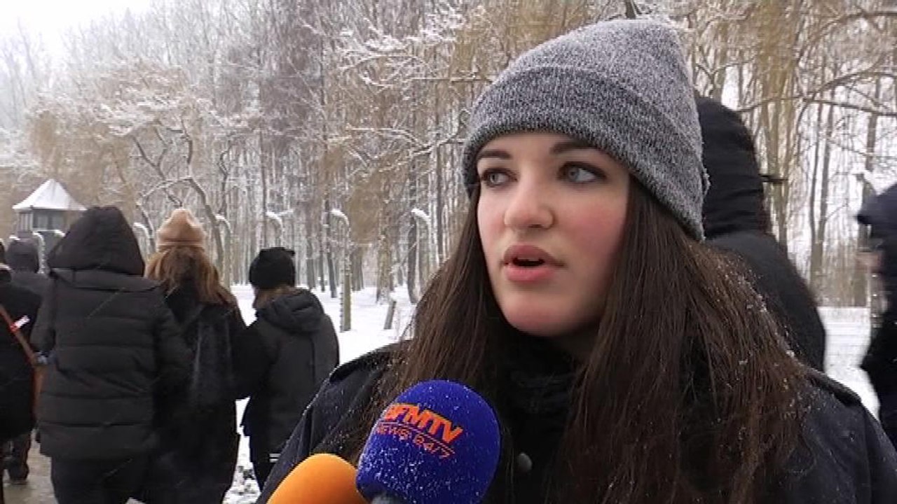 70 ans de la libération d'Auschwitz: "Je voulais voir en vrai", raconte une lycéenne