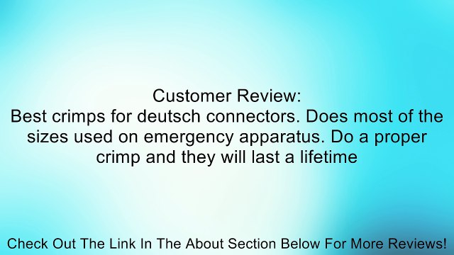 HDT-48-00 Deutsch Solid Barrel Crimping Tool Review