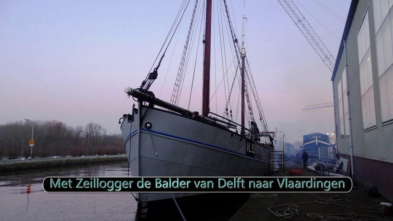 Balder 1 - Zeillogger de Balder van Delft naar Vlaardingen / 23-01-2015