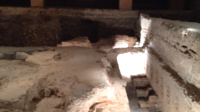 Les thermes romains nettoyés