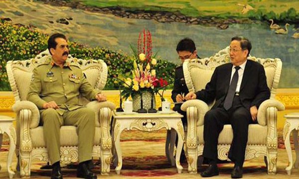 Army Chief Raheel Sharif in China seeks intl coordination to win terror fight