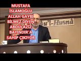 Mustafa İslamoğlu Abdülaziz Bayındır hocasına sahip çıktı