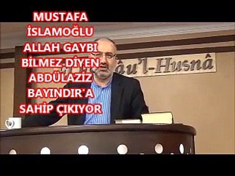 Mustafa İslamoğlu Abdülaziz Bayındır hocasına sahip çıktı