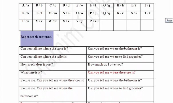 Learn English reading with British pronunciation Lesson Four Common sentences